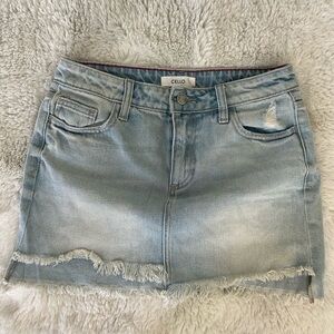 Denim Skirt ! Mini ! Size Small 🩵